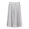 Solid Color Elastic Waist Half Length Skirt Solid Elastic Waist Skirt