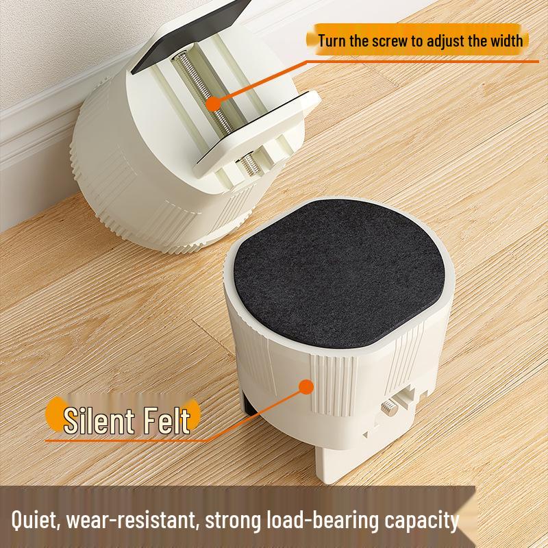 Adjustable Furniture Leg Pads: Clip-on Heightening Blocks for Tables, Chairs, Beds, and Cabinets