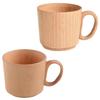 Wooden Mugs ECO Friendly Wood Drinking Cup with Handle for Coffee Tea Water Milk