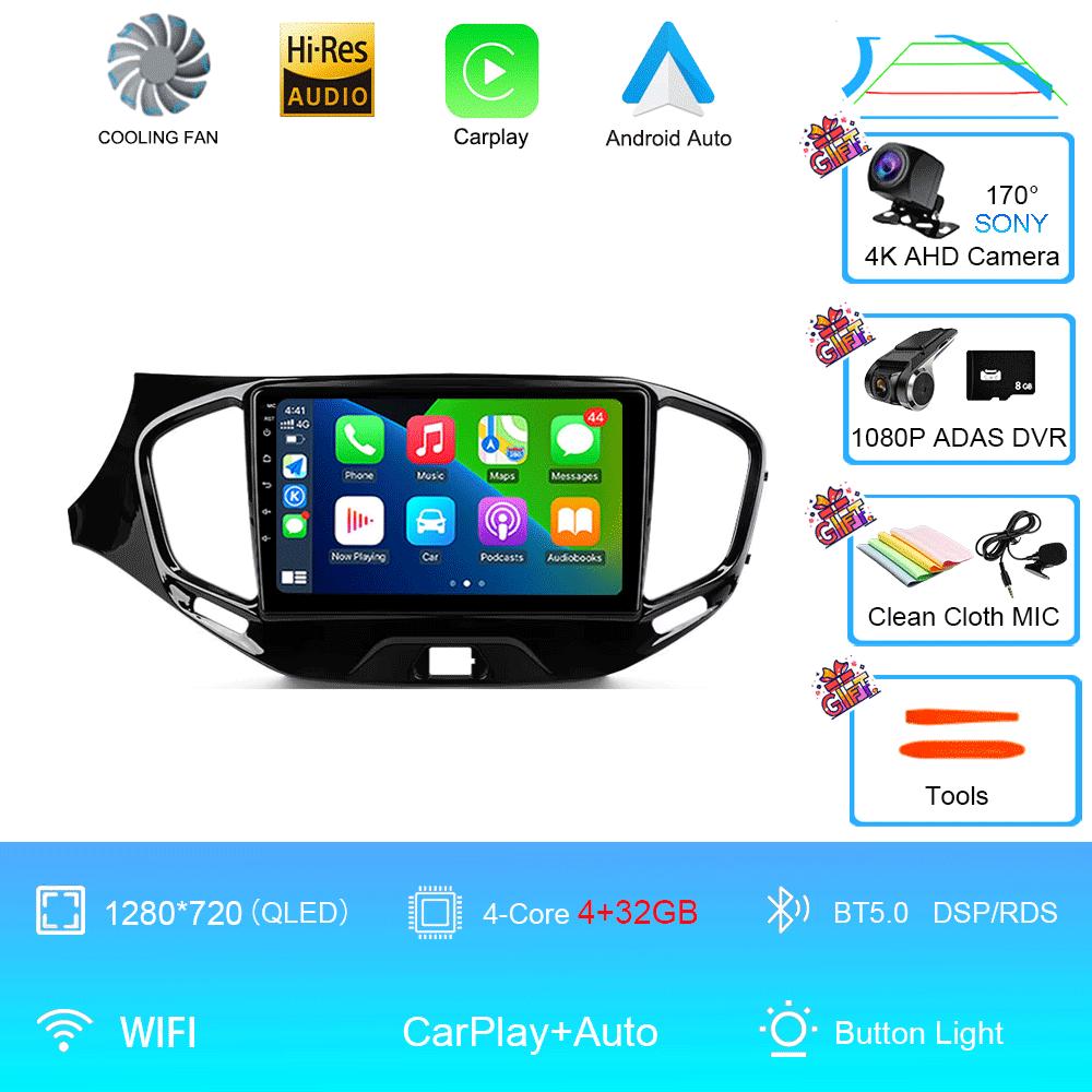 Car Radio Android 14 Carplay Wifi 4G For LADA Vesta Cross Sport 2015 - 2020 Multimedia Video Player Navigation GPS Stereo Auto