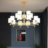 Nordic LED Chandelier: Modern Gold Dustproof Lampshade for Living Room & Dining Area