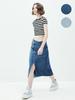 Lam Ras5014 Asymmetrical Aline Denim Skirt