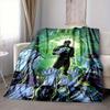 1pz Coperta Anello Lanterna Verde Fibra di Poliestere, Comfort per Tutte le Stagioni per Divano, Letto, Ufficio, Auto, Campeggio, Ideale Decorazione per la Casa e Regalo, Comfort per l'Ufficio