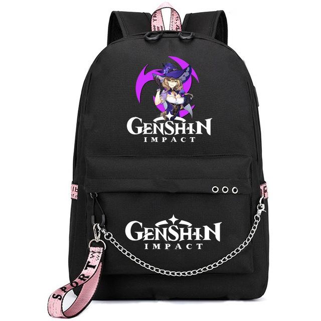 School Season Animation Student Schoolbag, Printed Peripheral Large-Capacity Backpack