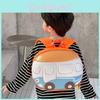 Adorable Cartoon Car Design Children's Backpack For Kindergarten Boys And Girls In Pink Orange Blue
