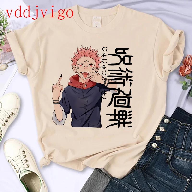 Streetwear Tshirt Japanese Anime Tshirt Jujutsu Kaisen Gojo Satoru Yuji Itadori Unisexga T Shirt Top Tees Clothes Y2k 90s