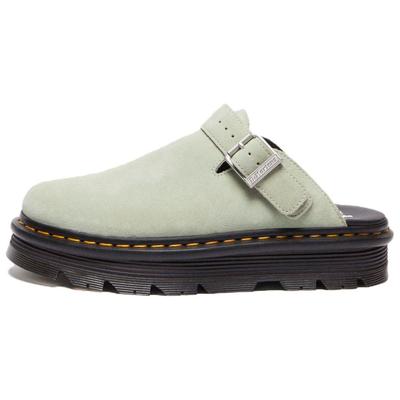 Dr Martens Zebzag Wildleder Slingback Plateau Mules Unisex Salbeigrün 31937300