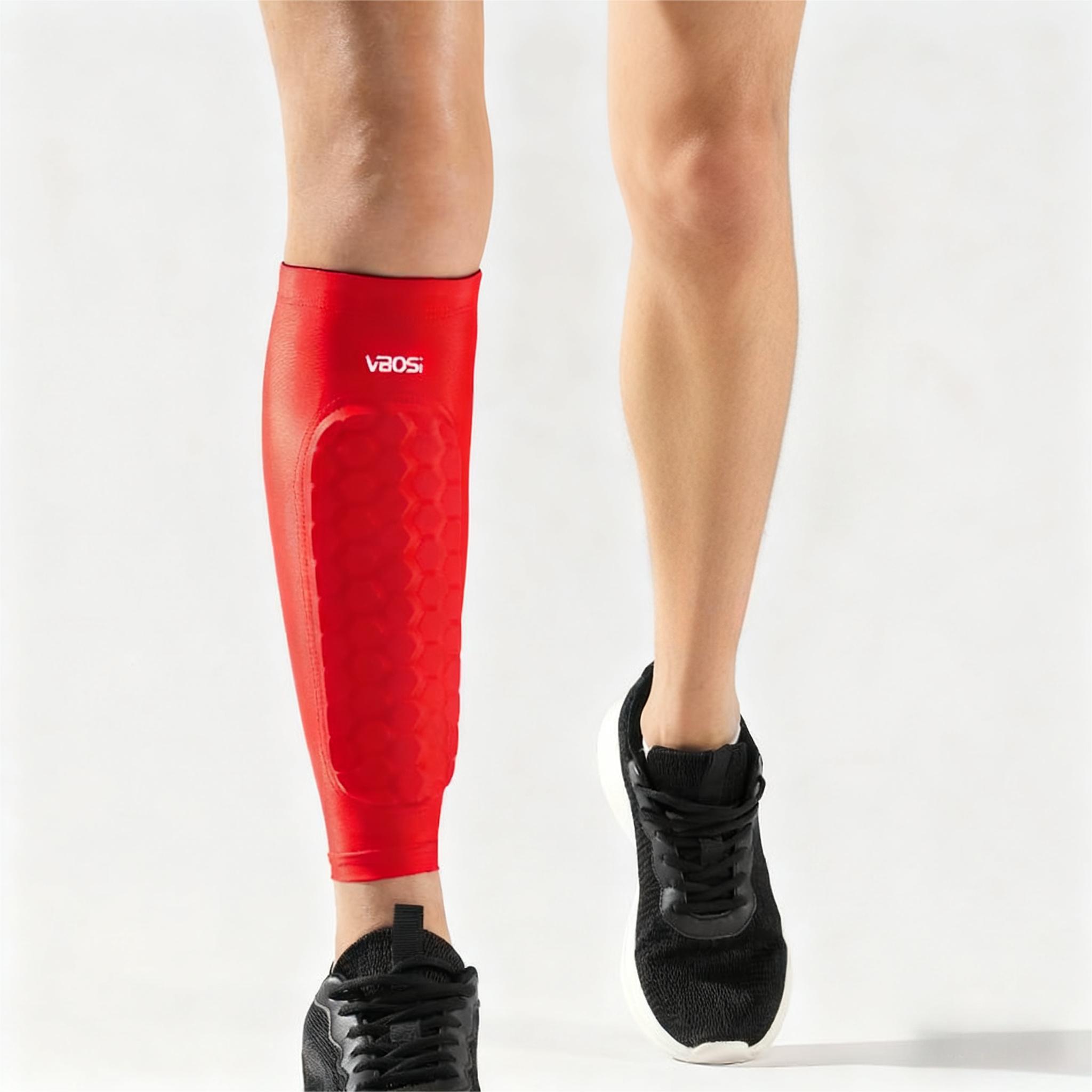 

Durable And Safe Vbosi 1 Piece Honeycomb Sports Soccer Calf Sleeve Lightweight Compression Support For Men & Women Ideal For Cycling Football XL