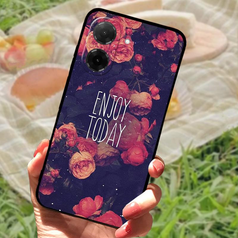 Funda de Dibujos Animados de Moda de Lujo Para Redmi A5 4G Cubierta Trasera de Silicona Suave a Prueba de Golpes Para Teléfono Xiaomi Poco C71 4G Parachoques Carcasa Fundas