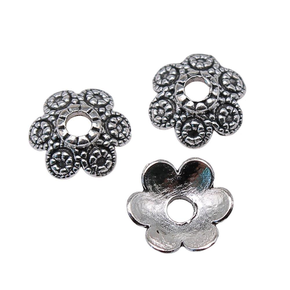

Flower Bead Cap Spacer Findings Ornate Covers For DIY Jewelry Making Materials A04-20pcs-10x10mm