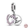 Charm Copper Rose Flower Dog Charms Bead Pendant Fit Original Bracelet Making For Woman Jewelry Fashion Diy
