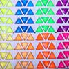 Neon Fluorescent Triangle Hand-Sewn Drill, Glass Rhinestone Flat Buckle Diy Accessories Clothing Wedding Materials Accessories