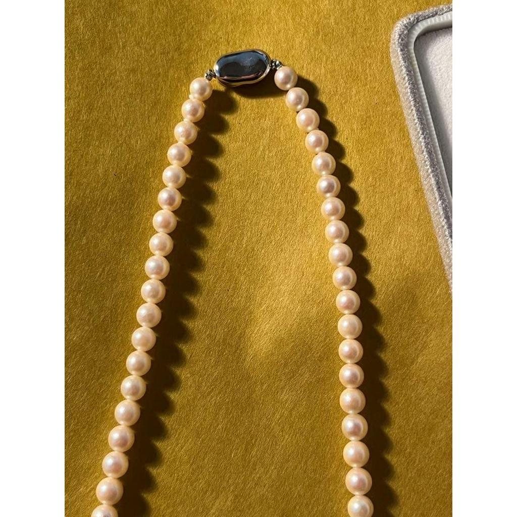 Used Weekend only sale, one-of-a-kind, genuine pearl necklace, with silver stamp and case