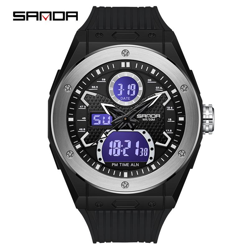 Sanda Men s Waterproof Luminous Outdoor Sports Fashion Watch