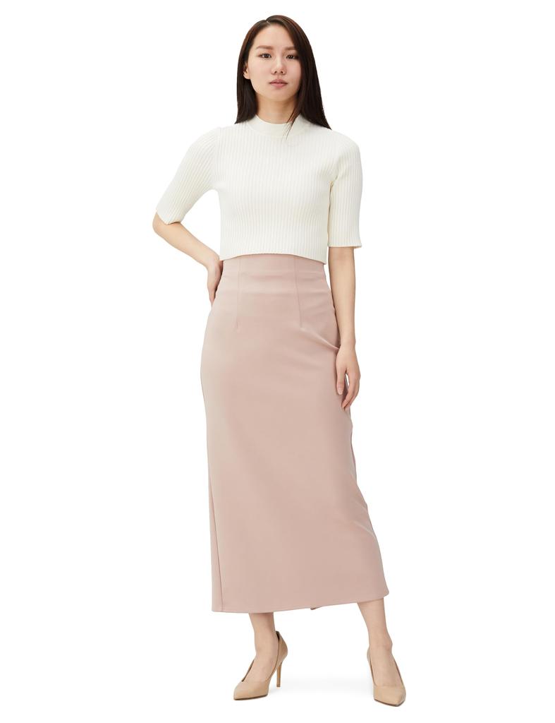 Jill by Jill Stuart Sweater (Featured in sweet magazine) Compact Wide Rib Knit Top, Women's, Ecru
