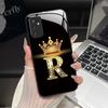 For Samsung M52 5G Case Galaxy M14 SM-M526B SM-M146B Phone Case ShockProof Fashion Initial Letter Hard Tempered Glass Back Cover