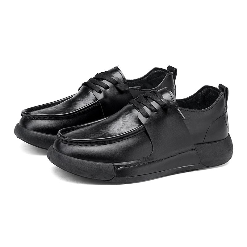 

Мужская обувь MAEDEF, повседневная обувь на плоской подошве для мужчин, со шнуровкой, удобная мужская спортивная обувь для вождения, черная обувь для ходьбы 39 чёрный