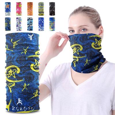 UV Protection Magic Neck Scarf Shield Mask Ski Fishing Headwear Printing Cycling Scarfs  Men Women