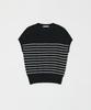 Aesmoeo Lea Dolman Sleeve Stripe Knit (Black)