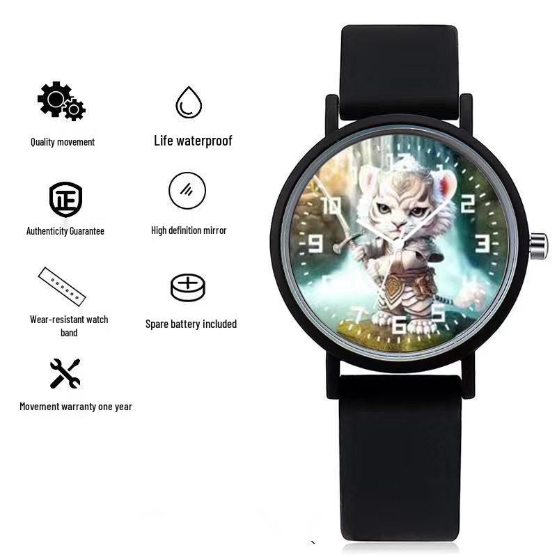 Twelve Zodiac Quartz Watch: Trendy and Minimalist Design for Women, Children, and Students
