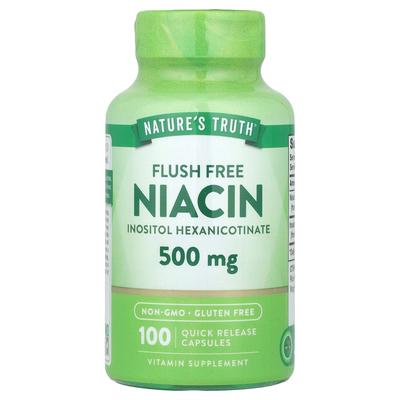 Nature's Truth Spülungsfreies Niacin 500 mg, 100 Kapseln