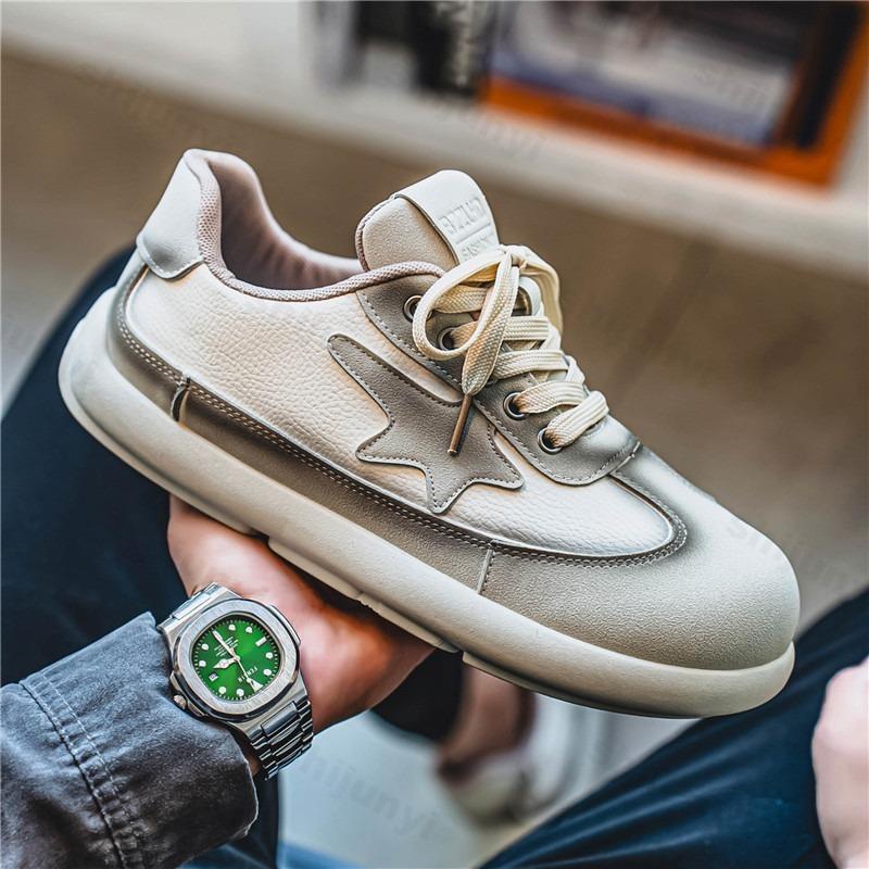 Fashion Men's Retro Design Fashion Trend Casual Low Top Thick Soled Shoes 2025 Autumn New Comofrtable Versatile Lace Up Chunky sneakers