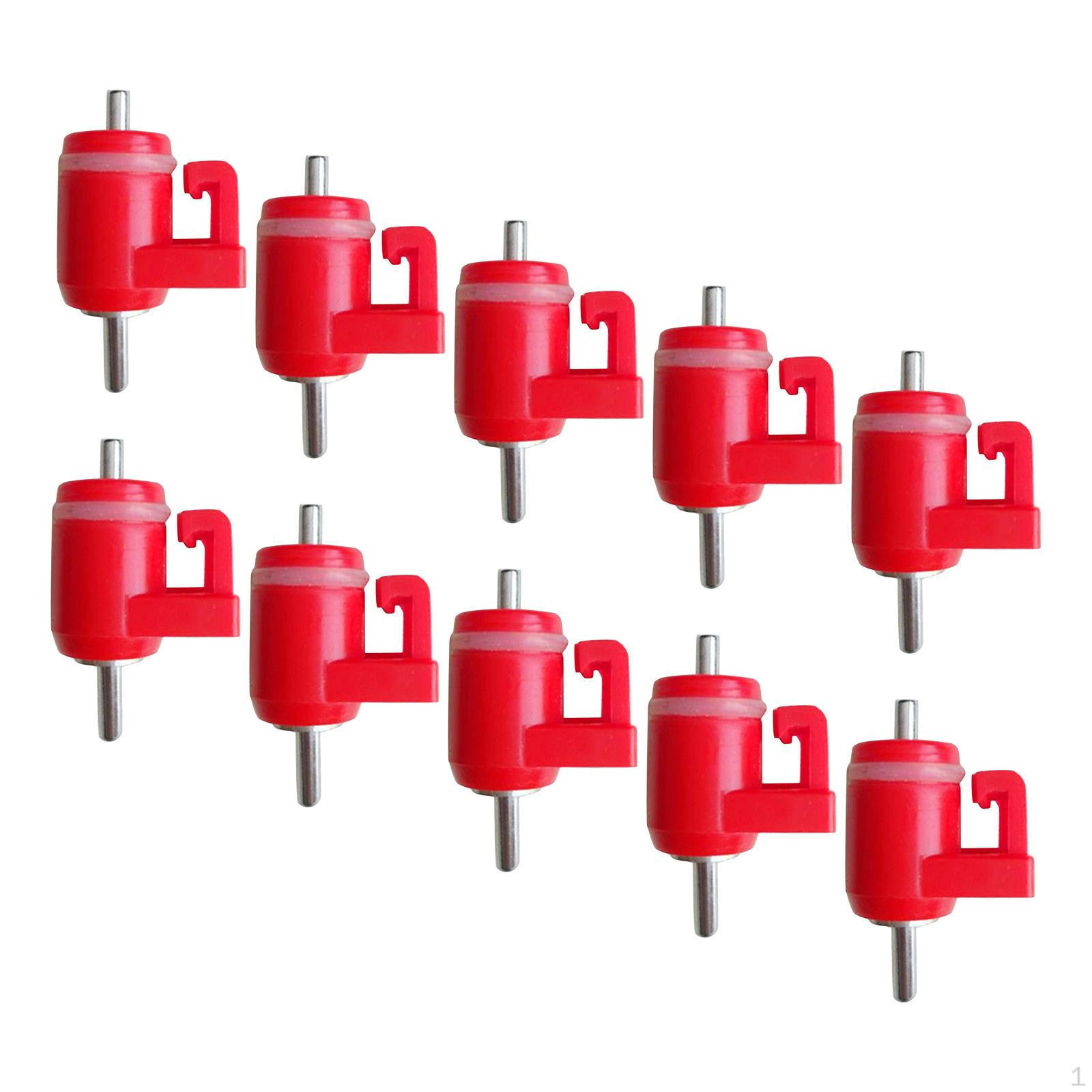 Pack Automatic Chicken Waterer Poultry Feeders Hen Duck Screw Style 3.4x0.3CM