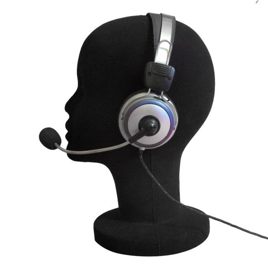 Foam Female Mannequin Head Manikin Headset Model Wig Hair Display Stand