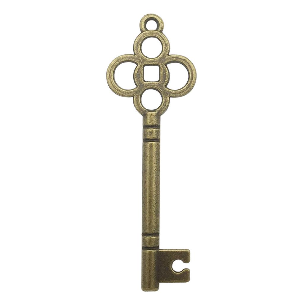 Retro Antique Bronze Color Key DIY Alloy Accessories Fashion Personality Love Pendant
