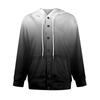 Women's Hoodie, Color Gradient Printed Long Sleeved Loose Hooded Sports Jacket