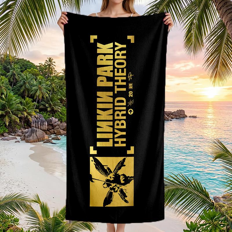 Linkin Park Fashion Beach Towel: Ideal for Summer Adventures Soft, Absorbent and Quick Drying Suitable for Swimming and Bathing