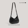 New niche design retro oily shoulder bag light luxury fashion crescent bag high-end messenger bag