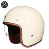 Vintage Style 3/4 Motorcycle Helmet Scooter Electric Bike Riders Unisex ABS Safety Headgear In Multiple Colors