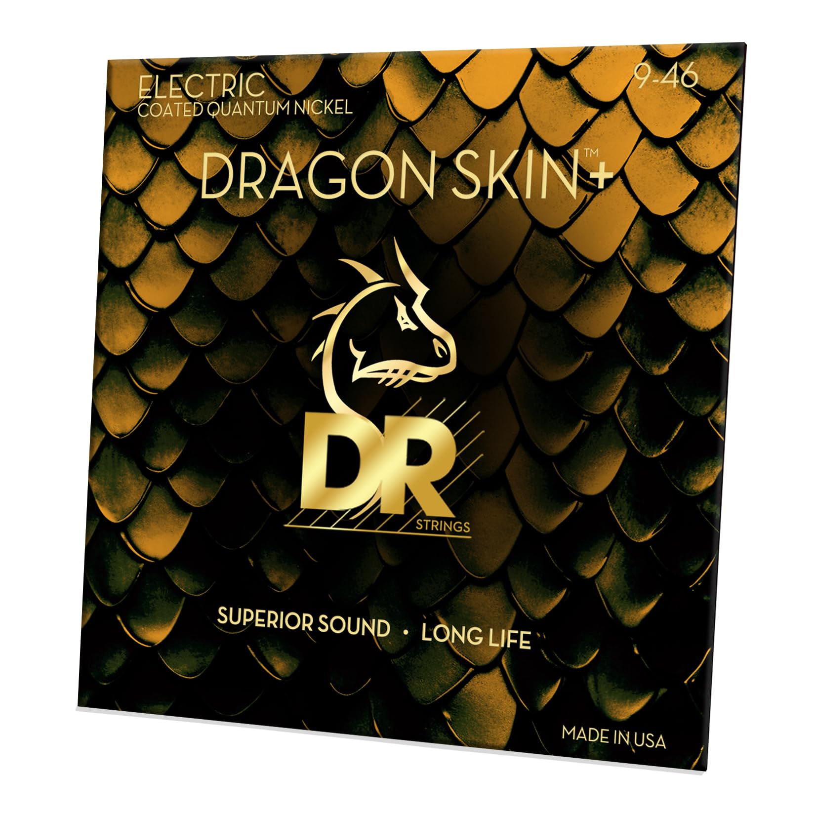 

DR Strings DRAGON Electric Guitar Strings with Quantum Nickel Wound Strings (D-R) SKIN+ (DEQ-9-46)