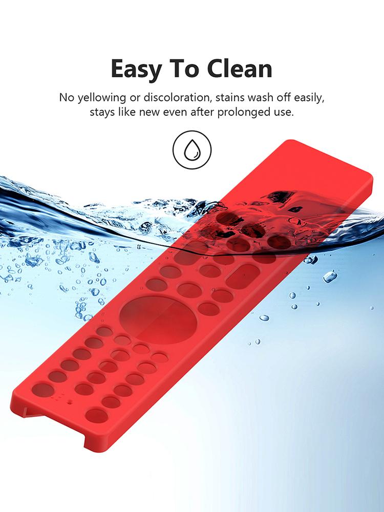 For TCL RC833A Silicone Remote Control Case with Lanyard Drop-Proof RC Cover Waterproof Television RC Shell Smart TV Accessories