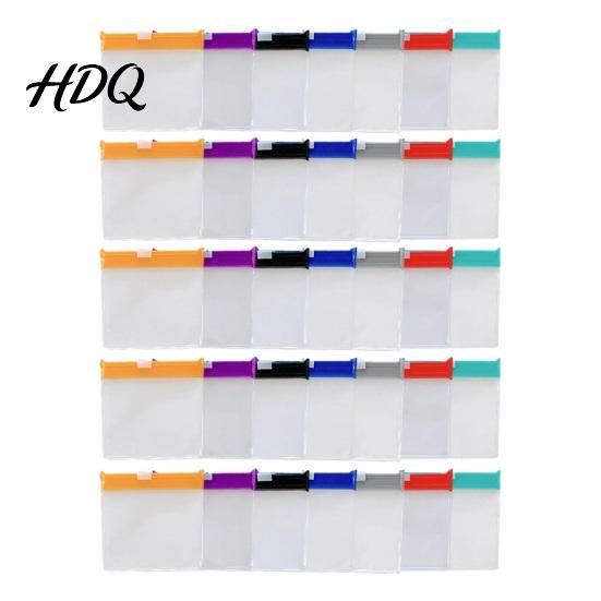 Small Essentials Organizer Slide Lock Medicine Bags Compact Travel Pill Pouch Set Container for Office Reusable EVA Waterproof Storage Bag