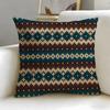 Fair Isle Muster Kissenbezug Weich Leicht zu Waschen Kissenhülle Vielseitig für Sofa Bett Reise und Büro