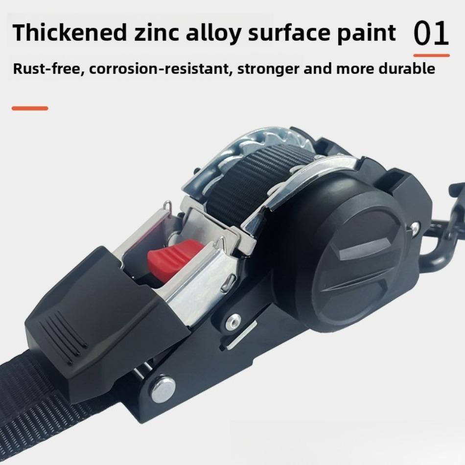 3M Auto Retractable Ratchet Tie Down Starp Belts Double Hook Universal Motorcycle Tools Convenient Fast Binding Prevent Falling