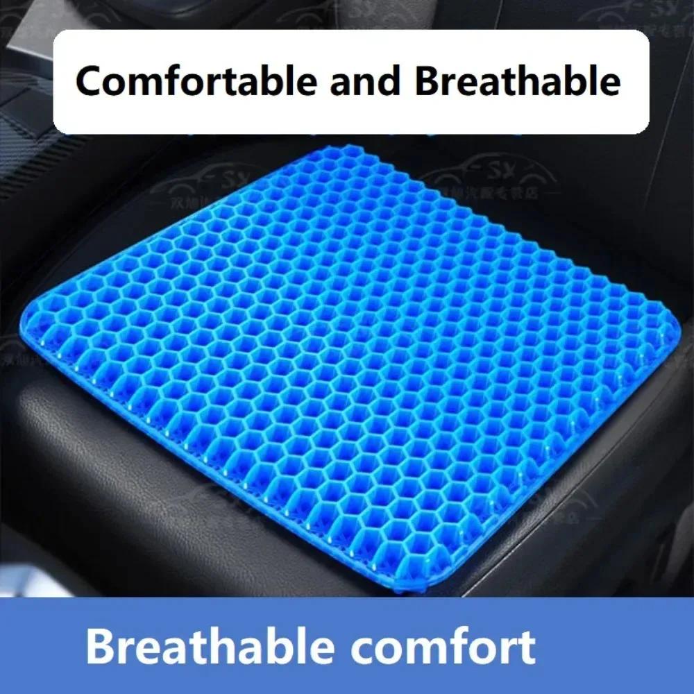 3D Honeycomb Car Seat Cushion Breathable Cool Gel Cooling Pad Universal Auto Honeycomb Butt Mat for Car Home Office Chair Pad