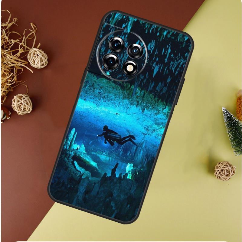Scuba Diver Diving For OnePlus 13 13R 12 12R 11 9 10 Pro 8T 9RT 10T 10R N20 N30 Nord CE 2 3 4 Lite Phone Case