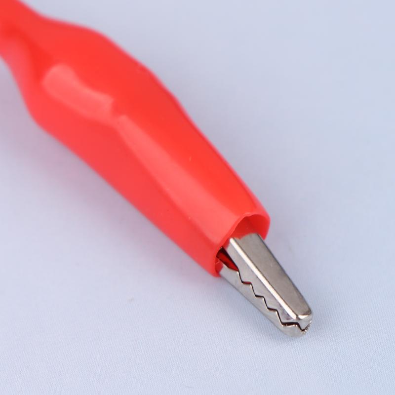 2Pcs 1M Alligator Clip Test Leads 2 Wires 4 Clips Jumper Wires Red Black Crocodile Clip For Battery Electronics Diy Circuit