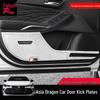 Stainless Steel Door Kick Plates: Exterior Scratch Protector for 2019-2023 Asian Dragon.
