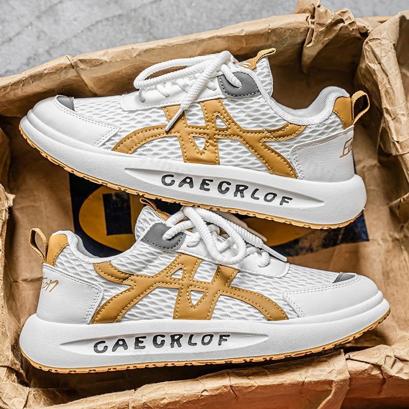 Men's Casual Sports Shoes Autumn 2025 Comfortable Non Slip Breathable Outdoor Running Shoes Lace Up Fashion Vulcanized Shoes