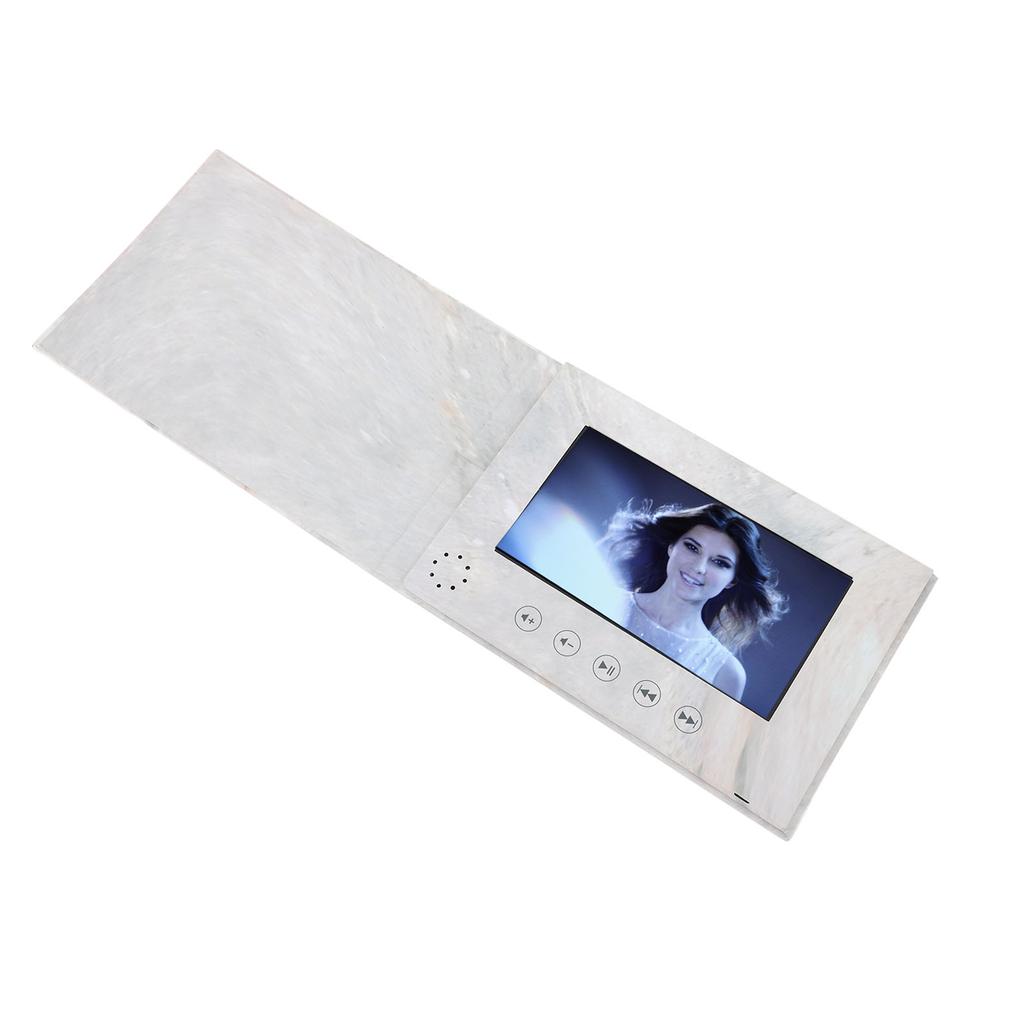 Video Greeting Card 7 Inch Rechargeable DIY Digital HD Video Brochure with 2GB Memory for Mother S Day Father S Day