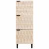 Highboard with Door White Washed Surface 40 x 33 x 110 cm