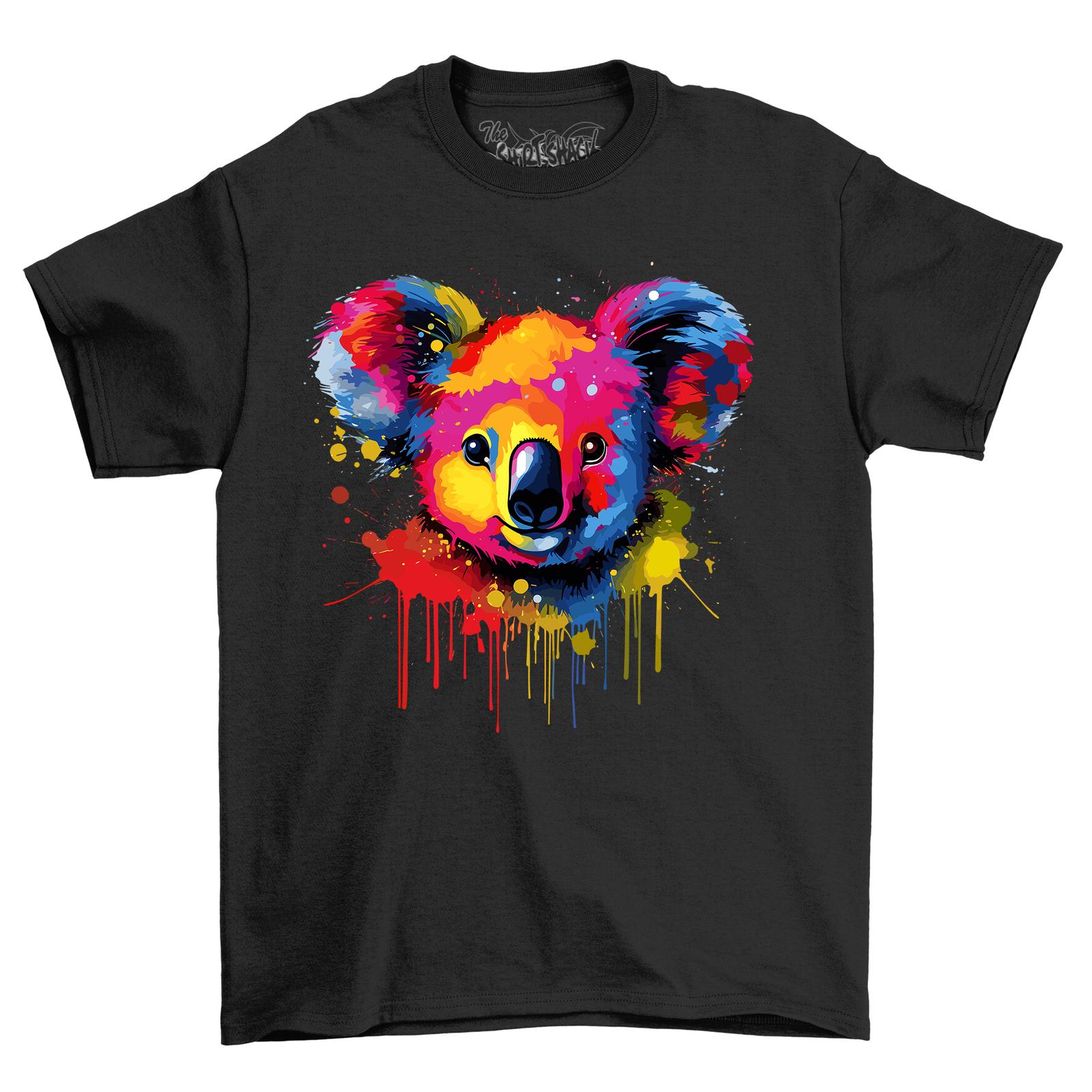 

Koalla Paint Drip Design T-Shirt Mens Womens Tees Top - Colorful and Quirky! Funny T-Shirt Mens Womens Tees Top, Unisex Pr L