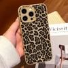 Klassische Leopardenmuster-Kante, vergoldet, Handyhülle für iPhone17promax Apple 16, All-Inclusive, stoßfest, weiche Hülle, Damenmodell