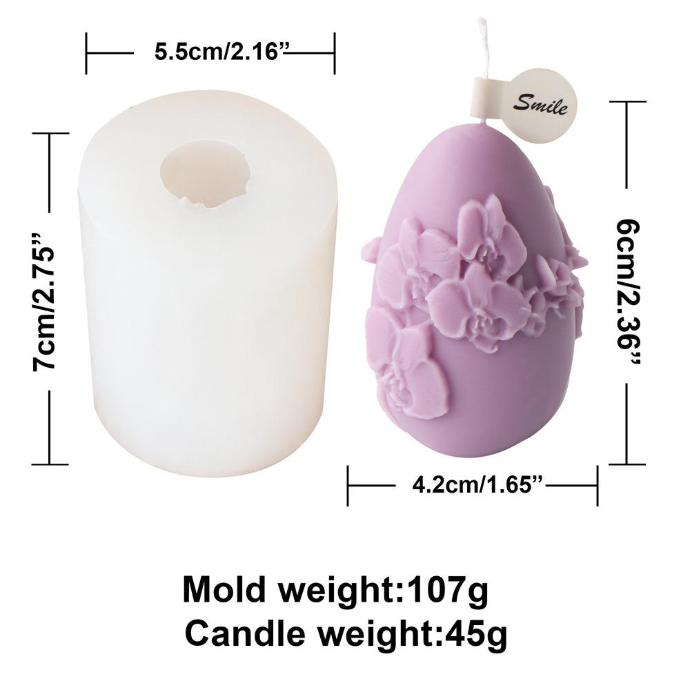 Graffiti Eggs Candle Making Kit Aromatherapy Easter Egg Candle Molds Easter Silicone Mould Embossed Aromatherapy Plaster