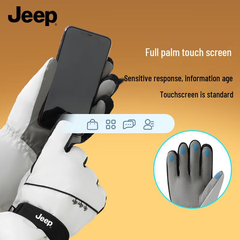 JEEP Men's Winter Warm Full Finger Gloves