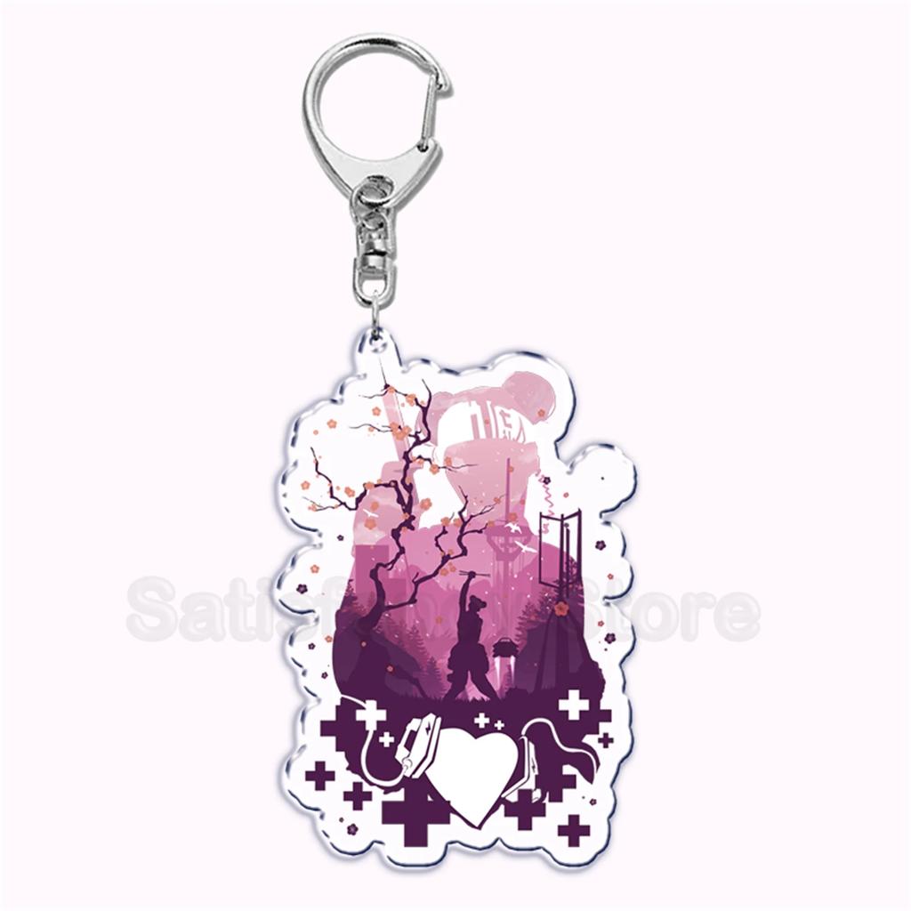 Hot Game Apex Legends Characters BLOODHOUND Acrylic Key Chain Pendant Key Ring Keychains Keyring for Bag Pendant Jewelry Gifts